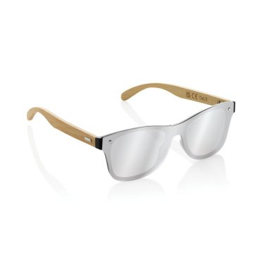 Logotrade corporate gift picture of: Prism RCS recycled plastic sunglasses with bamboo frame