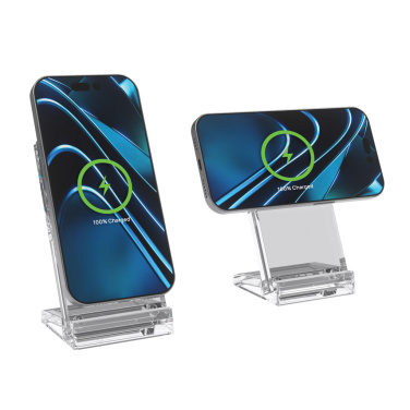 Logo trade promotional giveaway photo of: Magcharge 15W magnetic wireless charging stand