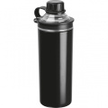 Double-walled stainless steel bottle Monza, black