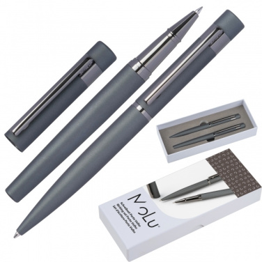 Logo trade promotional merchandise photo of: MoLu writing set Porto Velho