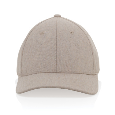 Logotrade advertising product image of: Milo AWARE™ recycled heather 6 panel cap 200gr