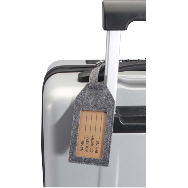 Logo trade promotional products image of: Tie luggage tag