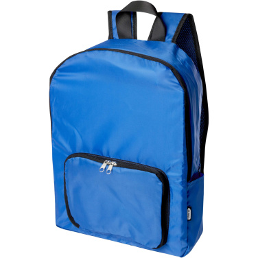 Logotrade advertising products photo of: EcoFold RPET foldable backpack 15L