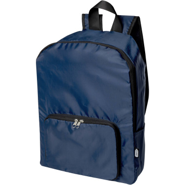 Logotrade business gift image of: EcoFold RPET foldable backpack 15L
