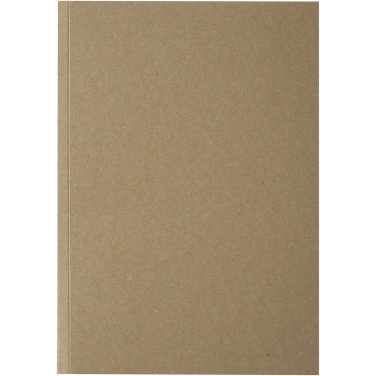 Logo trade corporate gifts picture of: Novella Austen A5 recycled soft cover kraft notebook - 100 sheets