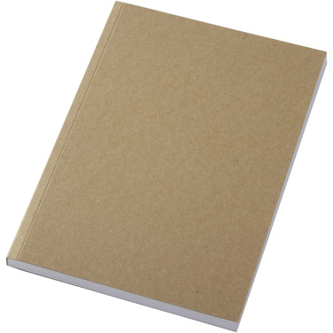 Logotrade promotional gift image of: Novella Austen A5 recycled soft cover kraft notebook - 100 sheets
