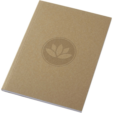 Logotrade advertising product picture of: Novella Austen A5 recycled soft cover kraft notebook - 50 sheets
