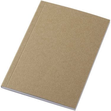 Logo trade promotional merchandise picture of: Novella Austen A6 recycled soft cover kraft notebook - 50 sheets