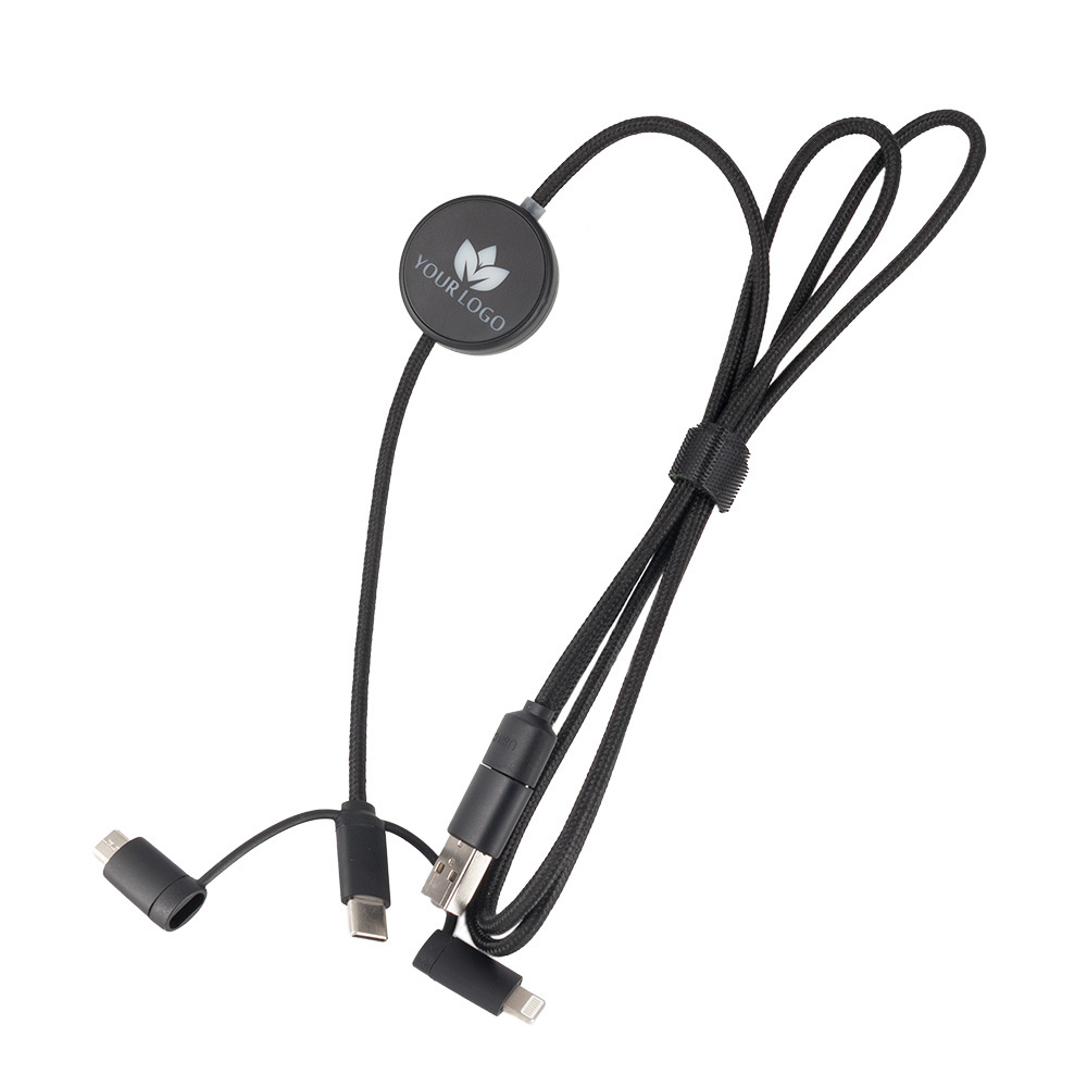 Logotrade promotional gift image of: Cable 4in1 with illuminated logo - LH-ZM02