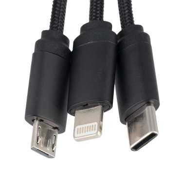 Logotrade promotional merchandise picture of: Cable 3in1 with illuminated logo - LH-ZM04