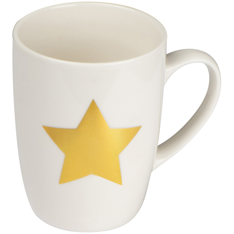 Logo trade advertising product photo of: Mug with star print 300 ml