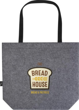 Logo trade promotional gifts picture of: Felta GRS recycled felt gusset tote bag 20L