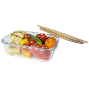 Logotrade business gift image of: Roby glass lunch box with bamboo lid