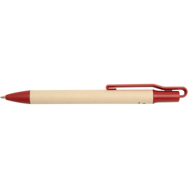 Logo trade promotional products image of: Liliana sugarcane paper ballpoint pen (blue ink)
