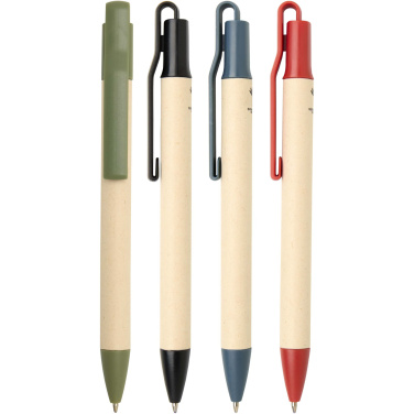 Logotrade promotional item picture of: Liliana sugarcane paper ballpoint pen (blue ink)