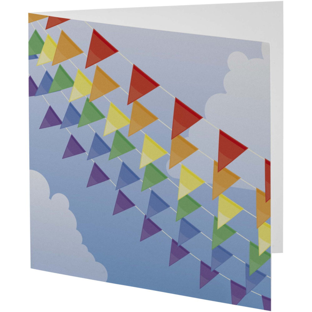 Logo trade corporate gifts image of: Herald square greeting card
