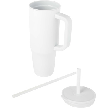 Logo trade corporate gifts picture of: Brady 900 ml RCS certified insulated tumbler with silicone straw