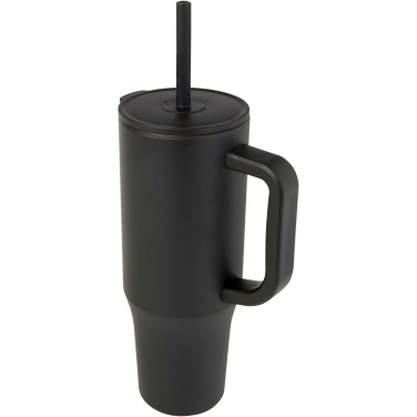 Logo trade promotional gift photo of: Brady 900 ml RCS certified insulated tumbler with silicone straw