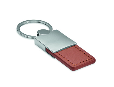 Logotrade promotional giveaway picture of: PU and metal key ring Helsinki