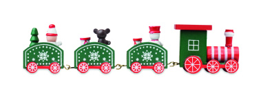 Logo trade business gifts image of: Wooden Christmas train