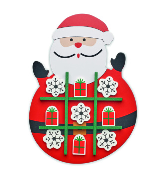 Logo trade promotional gift photo of: Christmas wooden tic tac toe