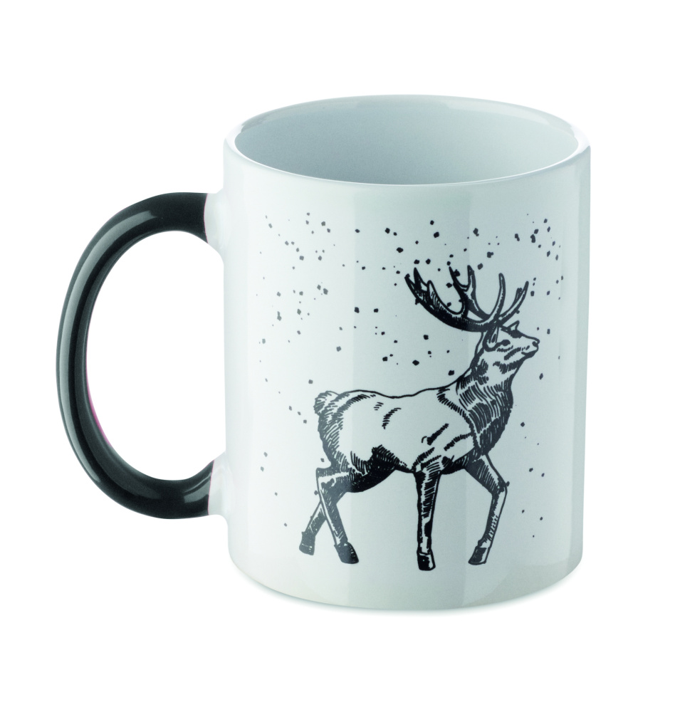 Logo trade promotional giveaways image of: Seasonal ceramic mug 300ml