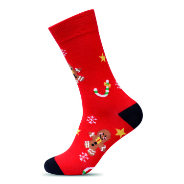 Logo trade advertising products image of: Pair of Christmas socks L