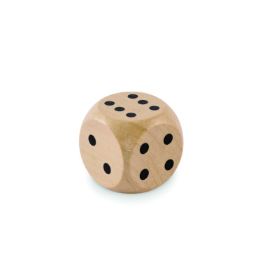Logotrade promotional items photo of: Schima wooden dice 3cm dia