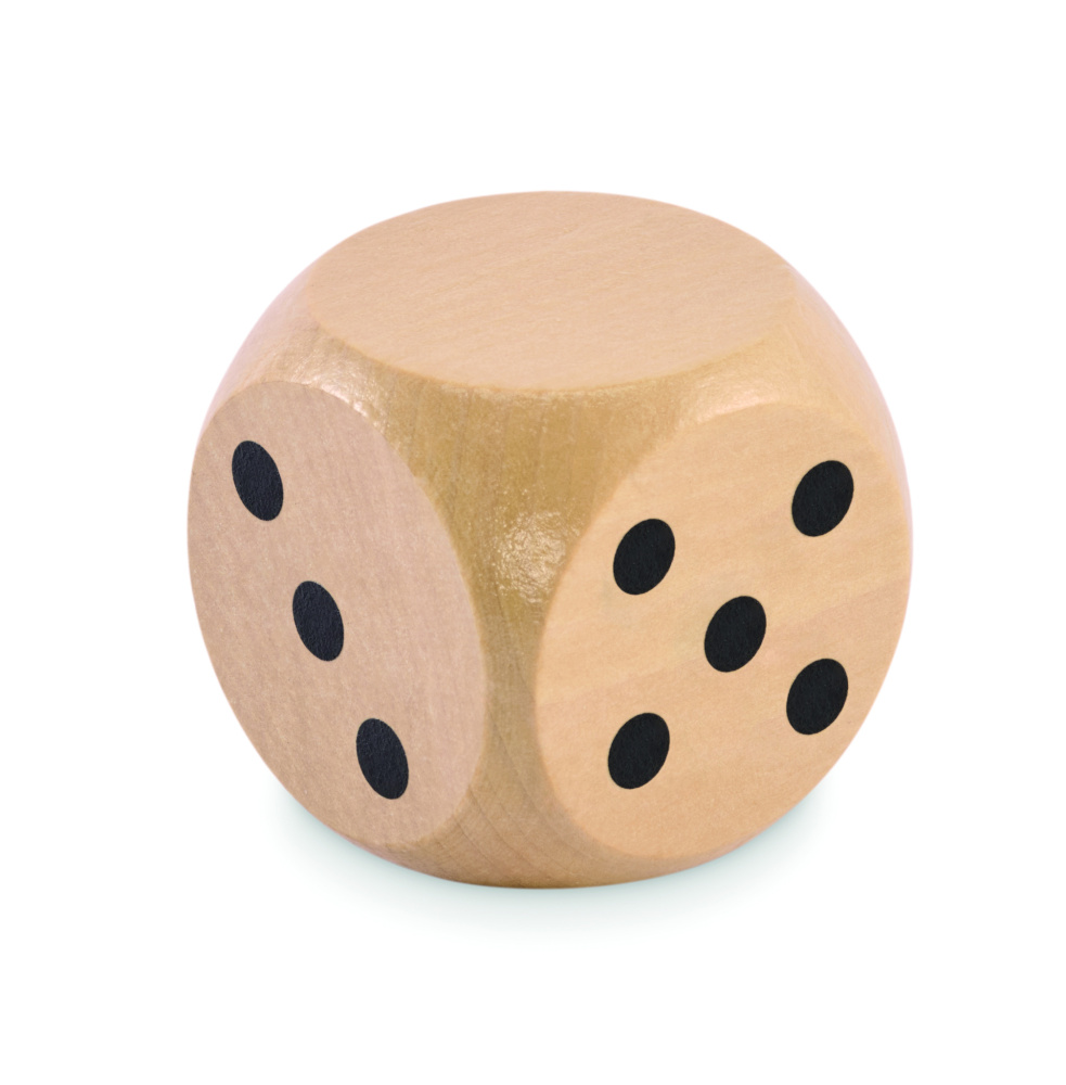 Logotrade promotional merchandise image of: Schima wooden dice 5cm dia