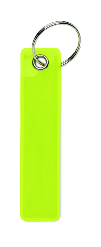 Logo trade promotional merchandise photo of: Reflective key ring in PVC