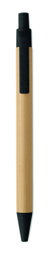 Logotrade promotional giveaway picture of: Push button ball pen in bamboo