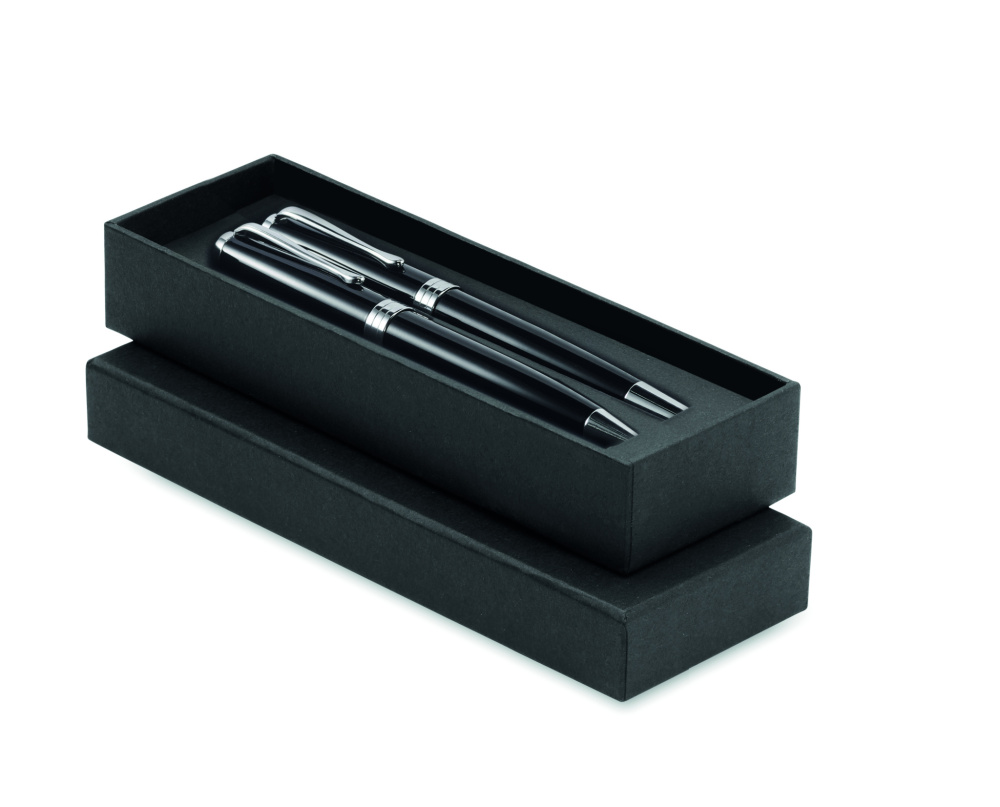 Logo trade advertising product photo of: Ball pen and roller set