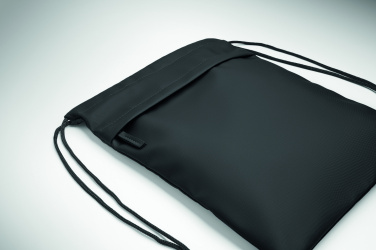 Logotrade business gift image of: Drawstring bag in 600D RPET