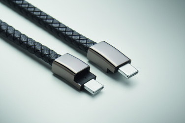 Logo trade promotional giveaways image of: Braided bracelet cable type-C