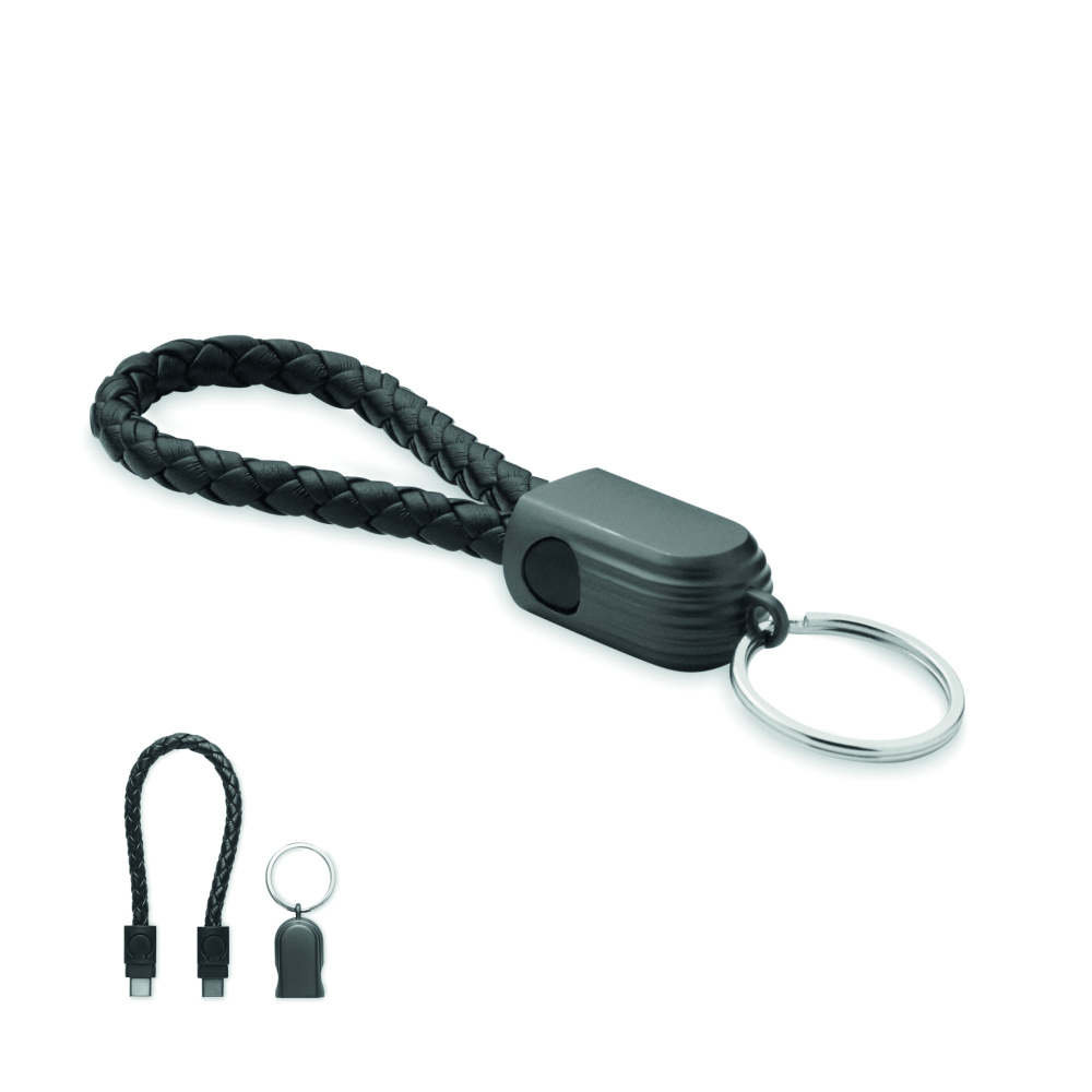 Logotrade promotional merchandise picture of: Key ring loop cable type-C