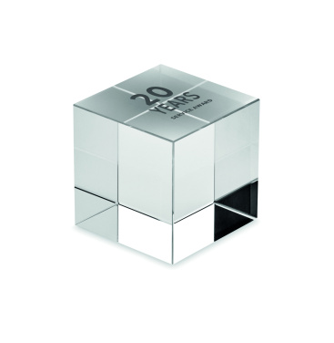 Logo trade promotional giveaways picture of: Glass cube award