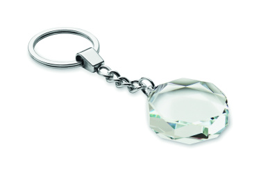 Logotrade promotional merchandise image of: Glass round award key ring