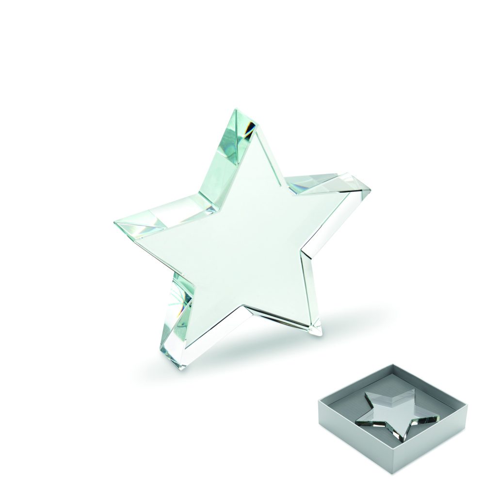 Logo trade promotional gift photo of: Glass star award