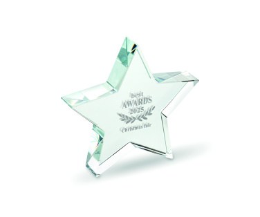 Logo trade promotional giveaway photo of: Glass star award