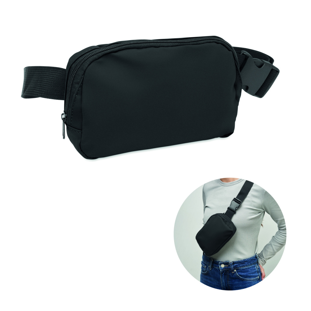 Logo trade promotional items image of: Waist bag in 210D polyester