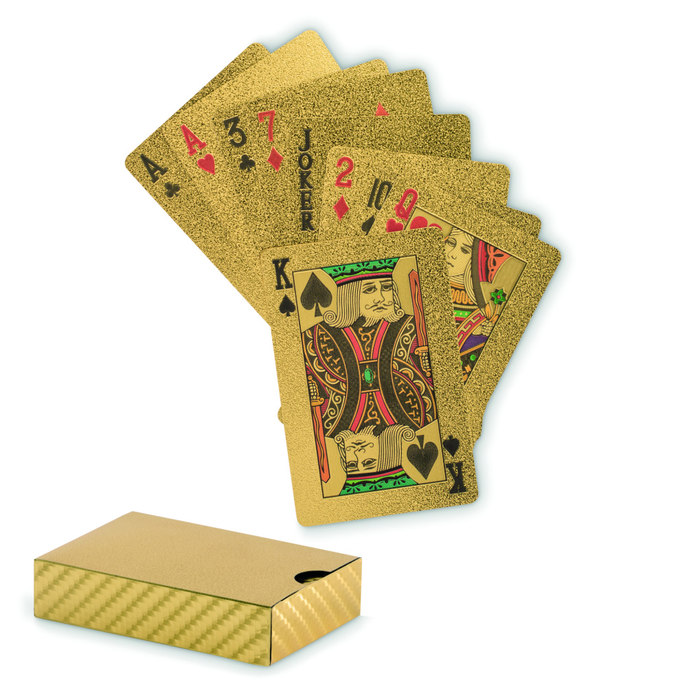 Logo trade business gifts image of: Waterproof playing cards