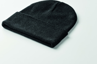 Logo trade promotional merchandise image of: Knitted beanie with cuff