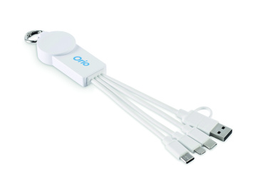 Logo trade promotional merchandise image of: 2 in 1 charging cable type-C