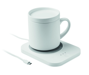 Logotrade corporate gift image of: Wireless charger mug warmer set