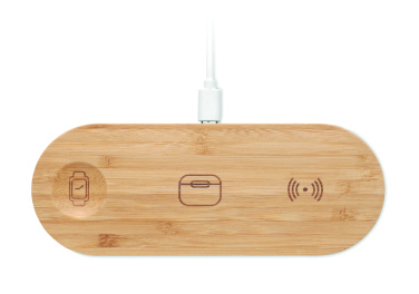 Logo trade business gift photo of: 3 in 1 15W wireless charger