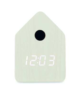 Logo trade promotional items picture of: MDF cuckoo alarm clock