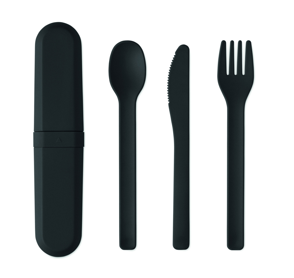 Logotrade corporate gifts photo of: Cutlery set and case in PLA