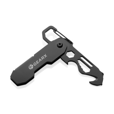 Logo trade corporate gifts image of: Gear X foldable EDC tool with carabiner and parcel cutter