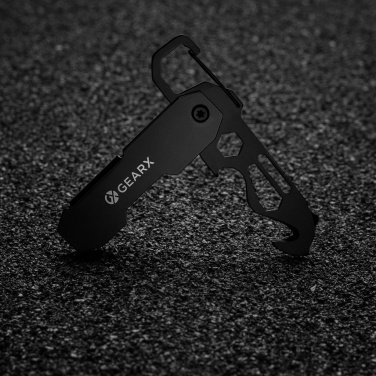Logo trade advertising product photo of: Gear X foldable EDC tool with carabiner and parcel cutter