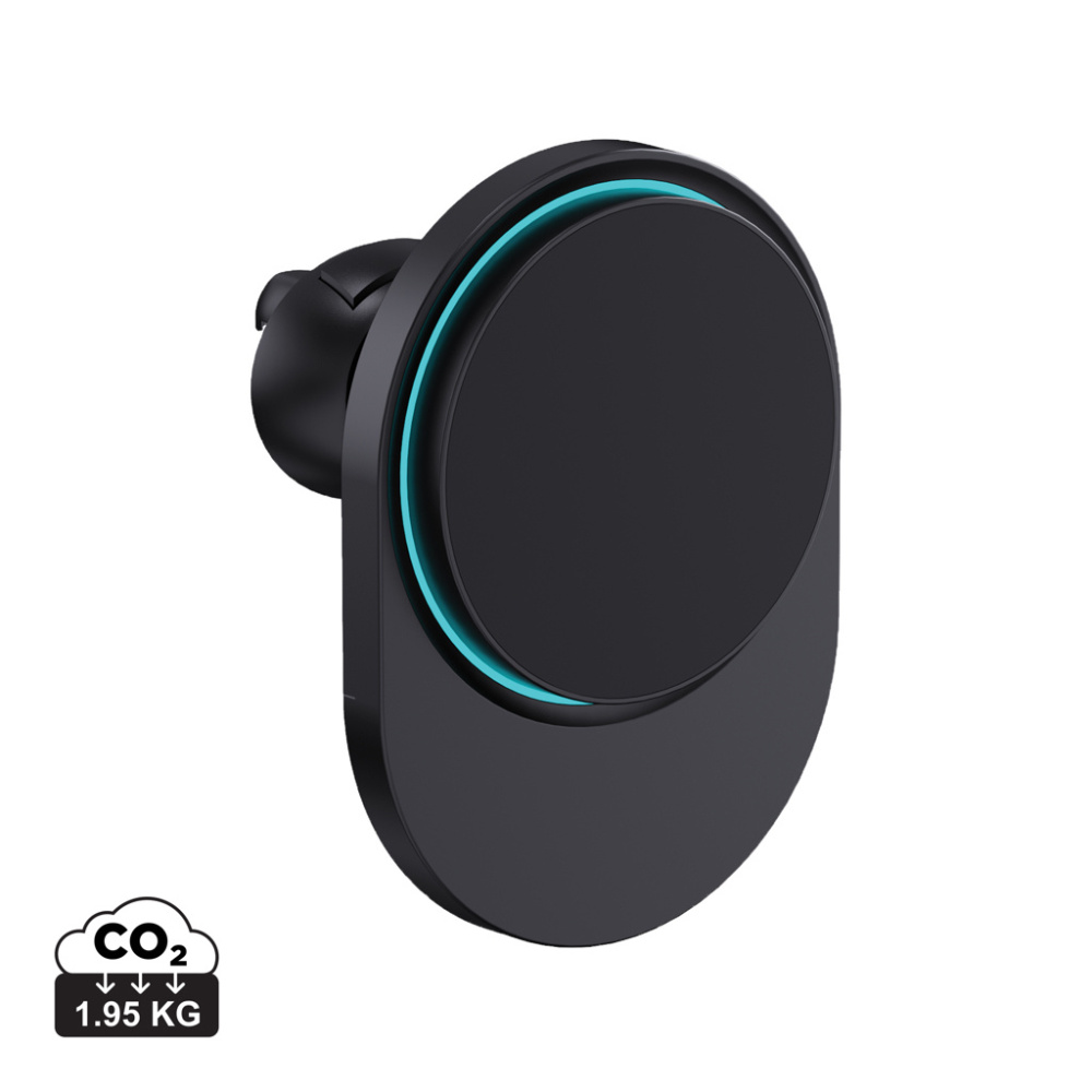 Logotrade advertising product image of: PowerCruze RCS rplastic 15W magnetic charging car holder